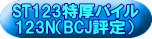 ST123特厚パイル 123N（BCJ評定） 